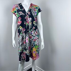 Ralph Lauren Dress Size 6 V-Neck Lined Floral Print Sheath Flowy